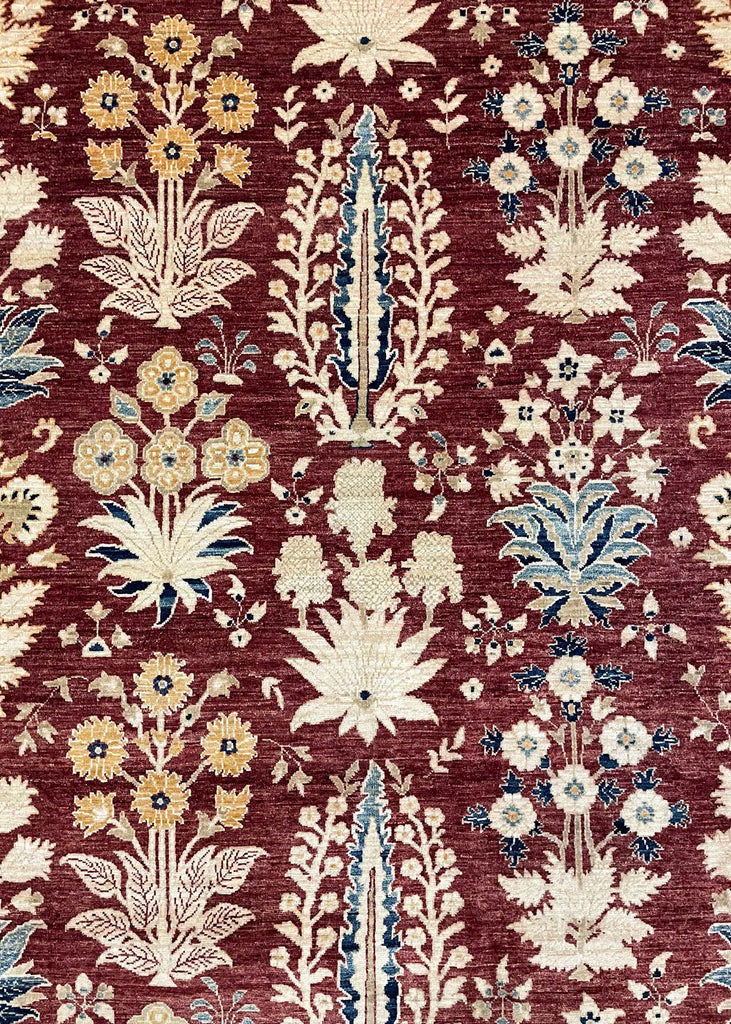 9'1"x11'11" Mughul Hand Knotted