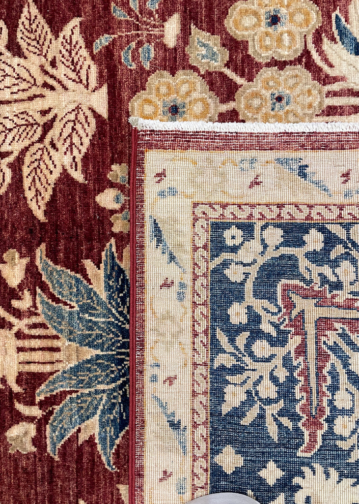 9'1"x11'11" Mughul Hand Knotted