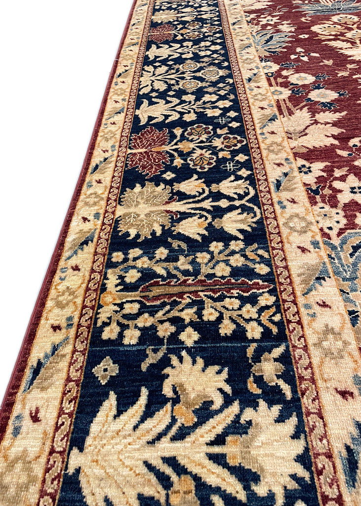 9'1"x11'11" Mughul Hand Knotted