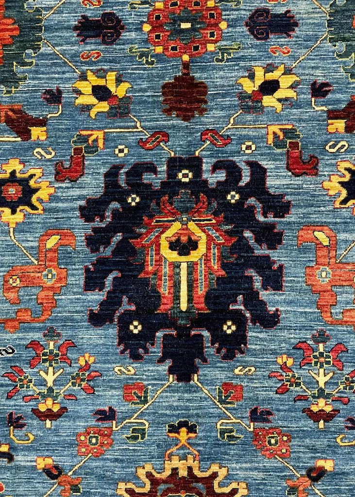 9'1"x11'5" Nooristan Afshan Hand Knotted