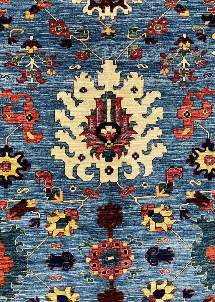 9'1"x11'5" Nooristan Afshan Hand Knotted