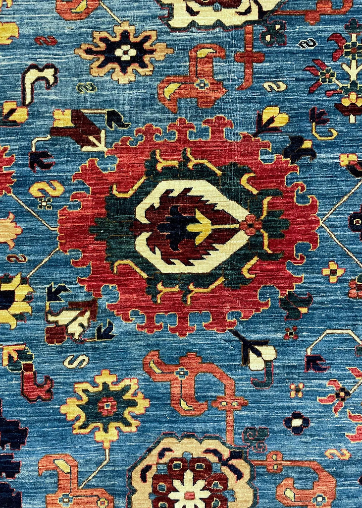 9'1"x11'5" Nooristan Afshan Hand Knotted