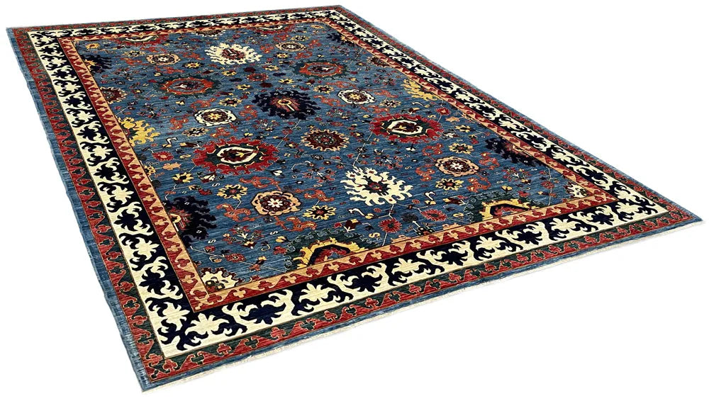 9'1"x11'5" Nooristan Afshan Hand Knotted
