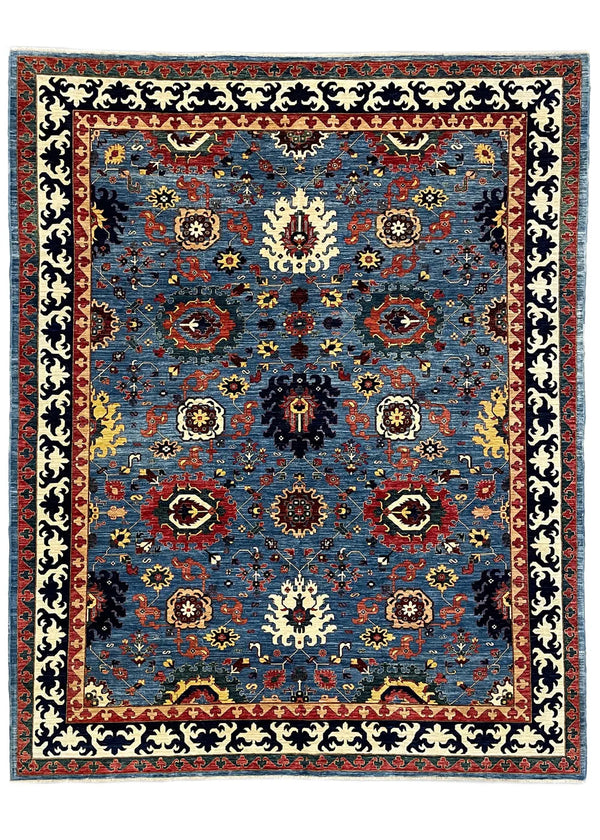 9'1"x11'5" Nooristan Afshan Hand Knotted