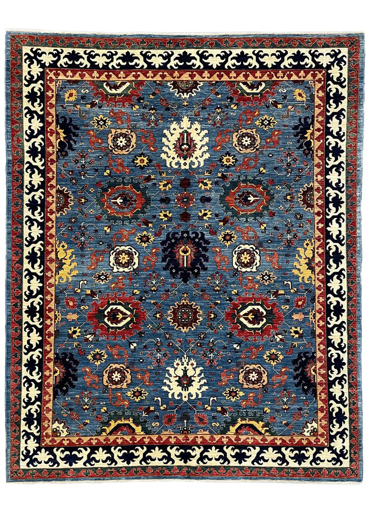 9'1"x11'5" Nooristan Afshan Hand Knotted