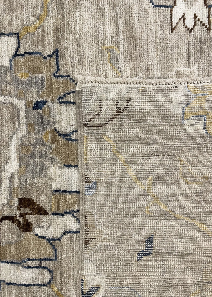 9'1"x11'7" Oushak Hand Knotted