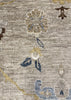 9'1"x11'7" Oushak Hand Knotted