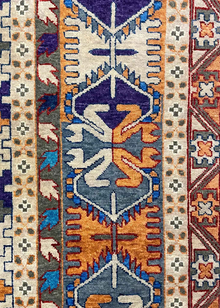 9'1"x12'1" Mashad Tribal (s) Hand Knotted