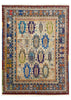 9'1"x12'1" Mashad Tribal (s) Hand Knotted