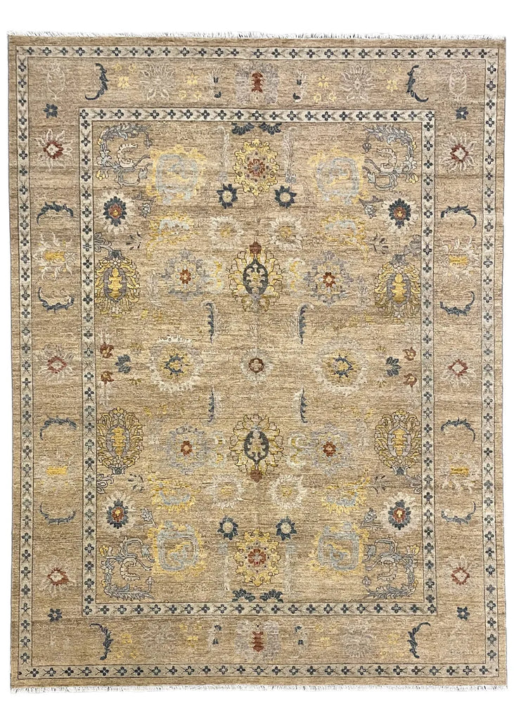 9'1"x12'1" Sultanabad Hand Knotted