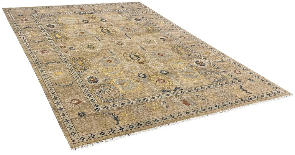 9'1"x12'1" Sultanabad Hand Knotted