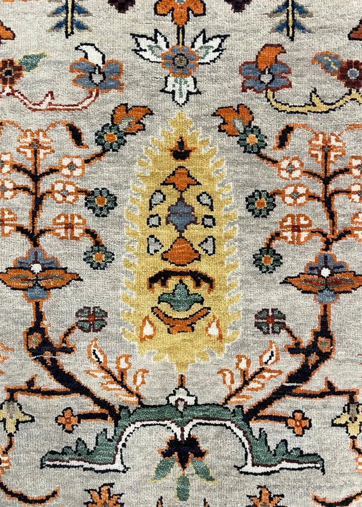 9'1"x12'3" Mashad Tree of Life Hand Knotted