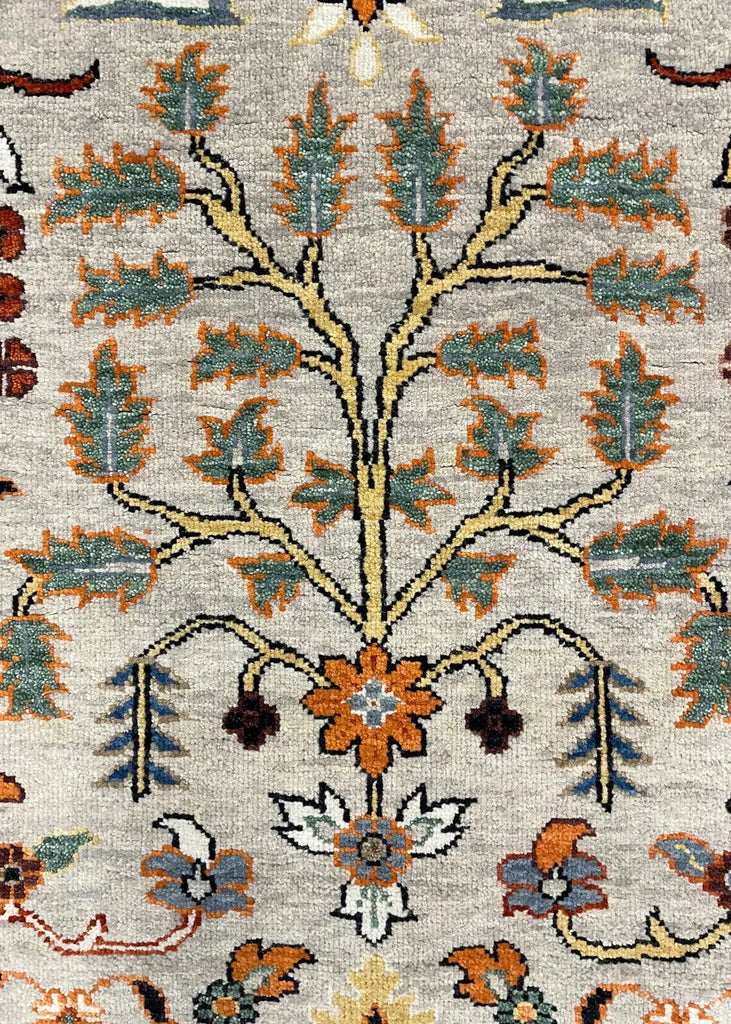 9'1"x12'3" Mashad Tree of Life Hand Knotted