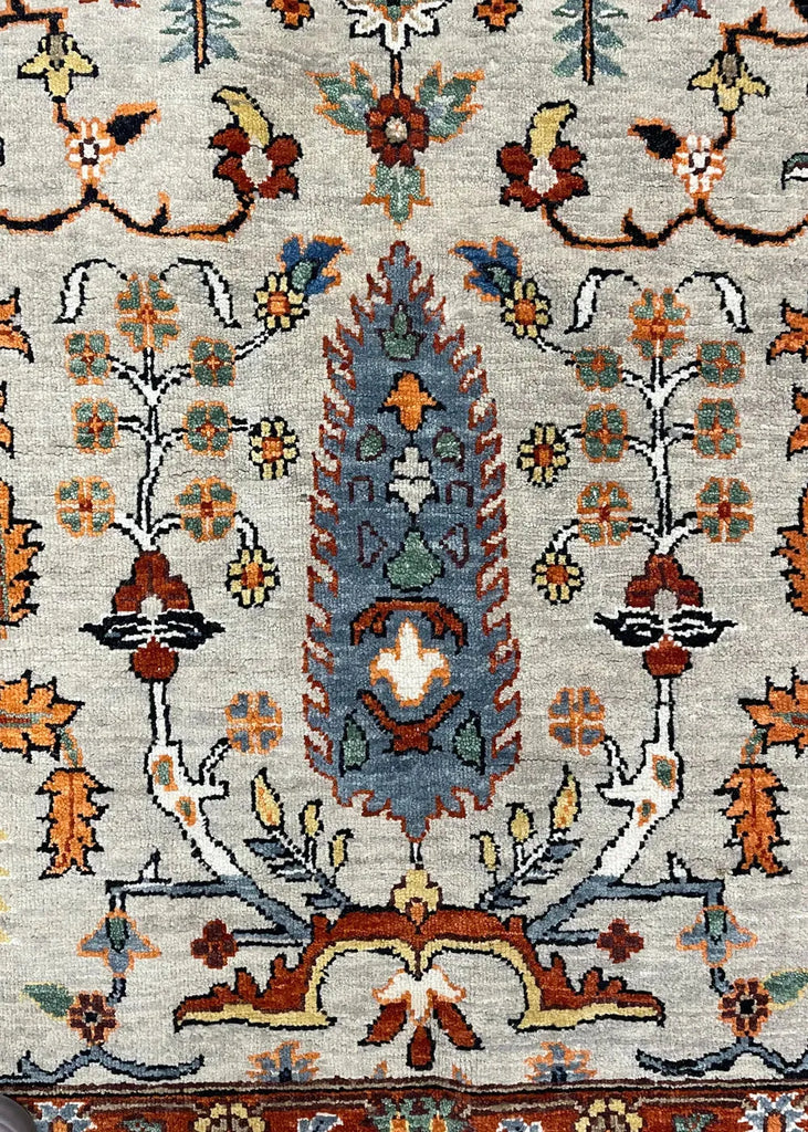 9'1"x12'3" Mashad Tree of Life Hand Knotted
