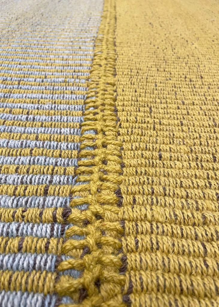 9'1"x12'5" Rez Kilim Hand Knotted