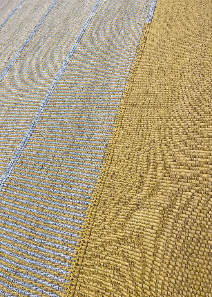 9'1"x12'5" Rez Kilim Hand Knotted