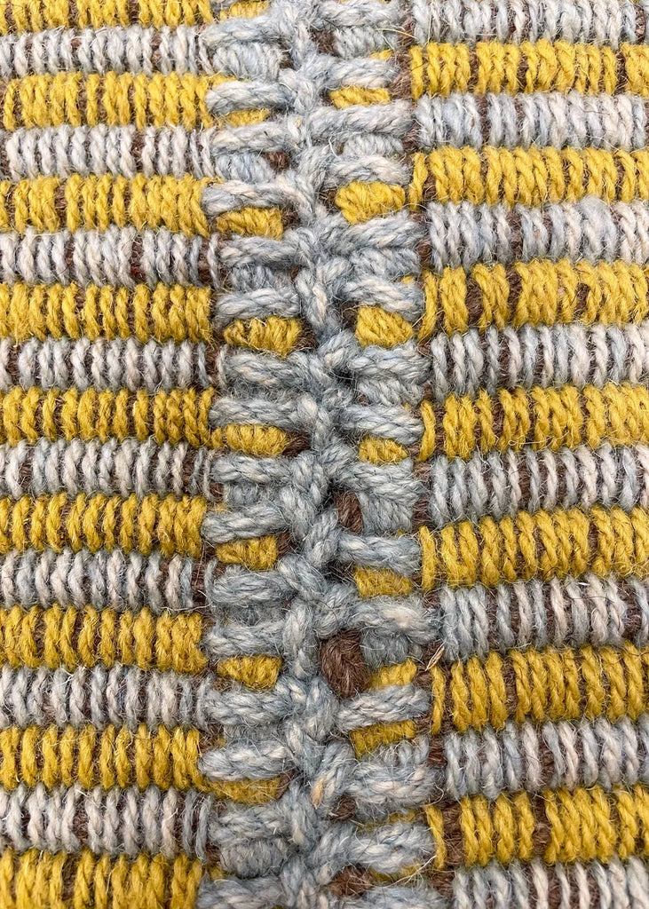 9'1"x12'5" Rez Kilim Hand Knotted