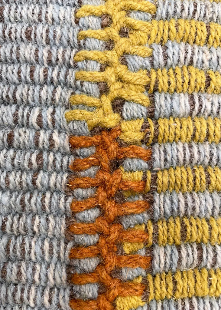 9'1"x12'5" Rez Kilim Hand Knotted