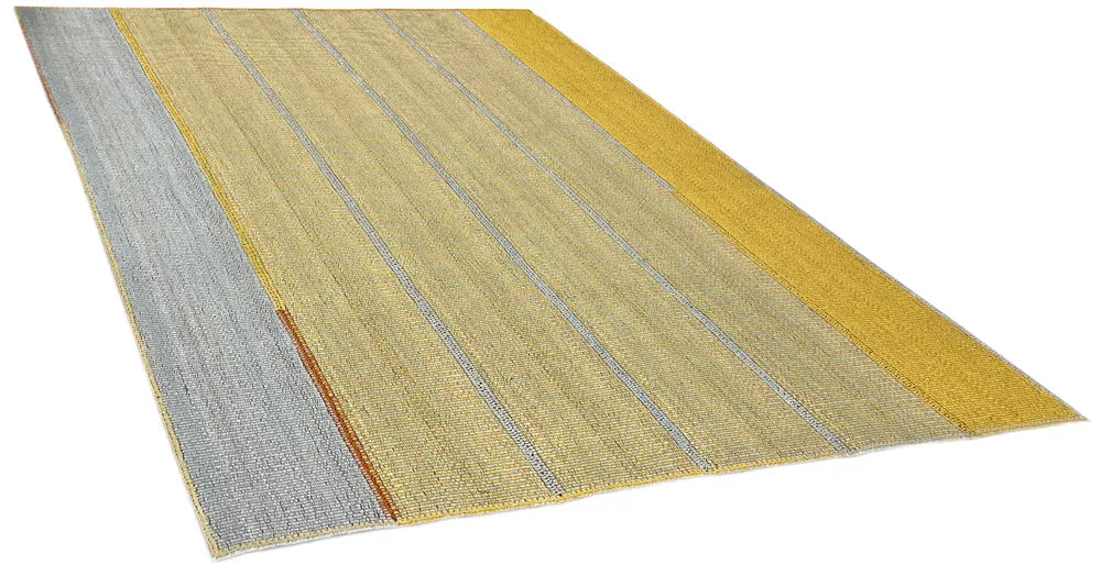 9'1"x12'5" Rez Kilim Hand Knotted