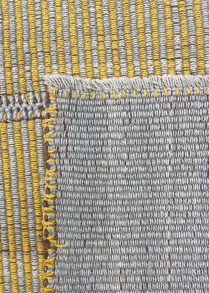 9'1"x12'5" Rez Kilim Hand Knotted