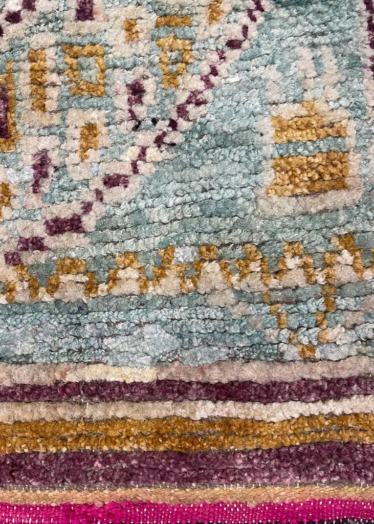 9'1"x12'6" Moroccan (s) Hand Knotted