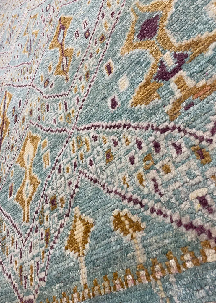 9'1"x12'6" Moroccan (s) Hand Knotted
