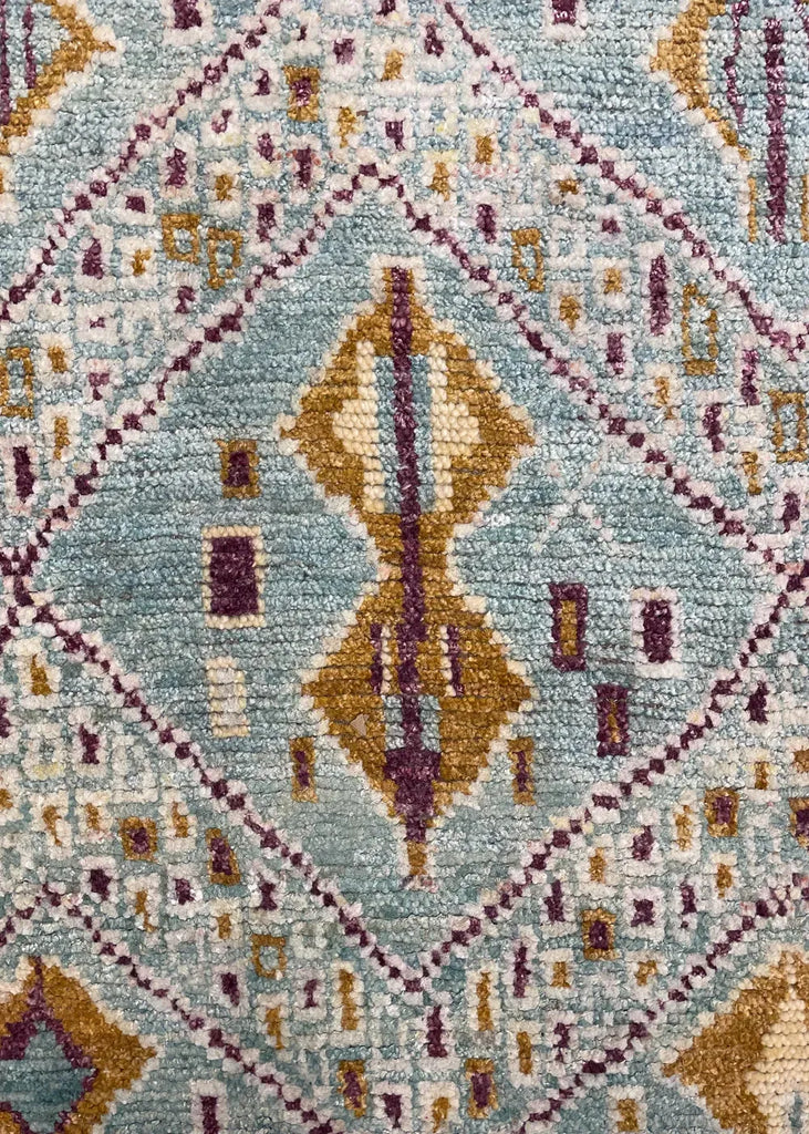 9'1"x12'6" Moroccan (s) Hand Knotted