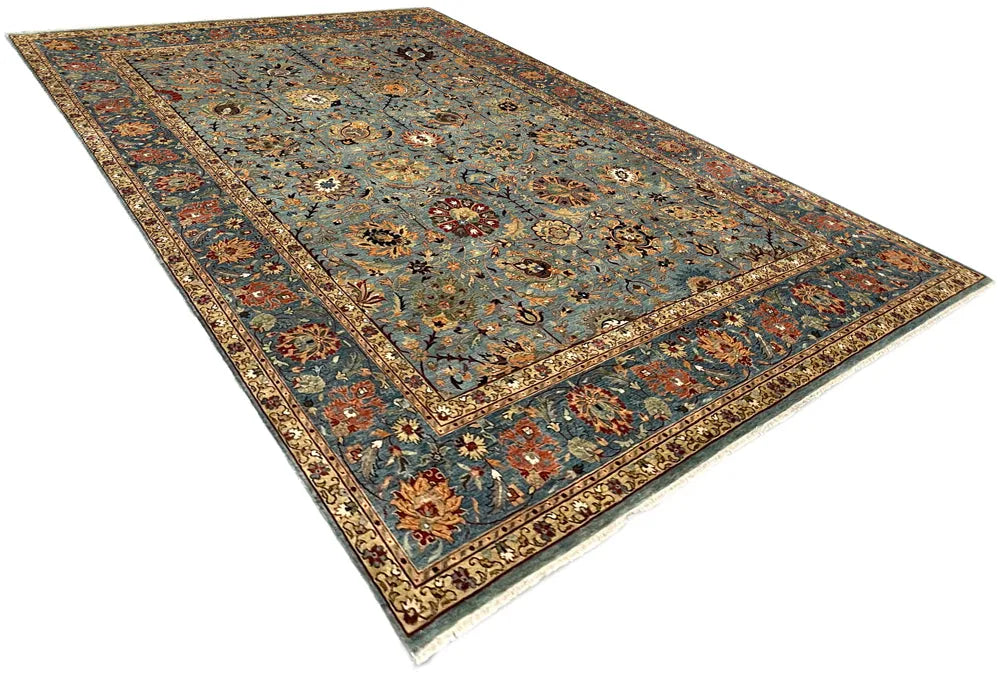 9'1"x12' Tabriz Hand Knotted