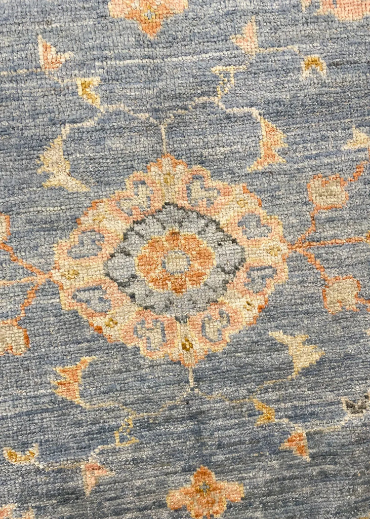 9'2"x11'7" Oushak Hand Knotted