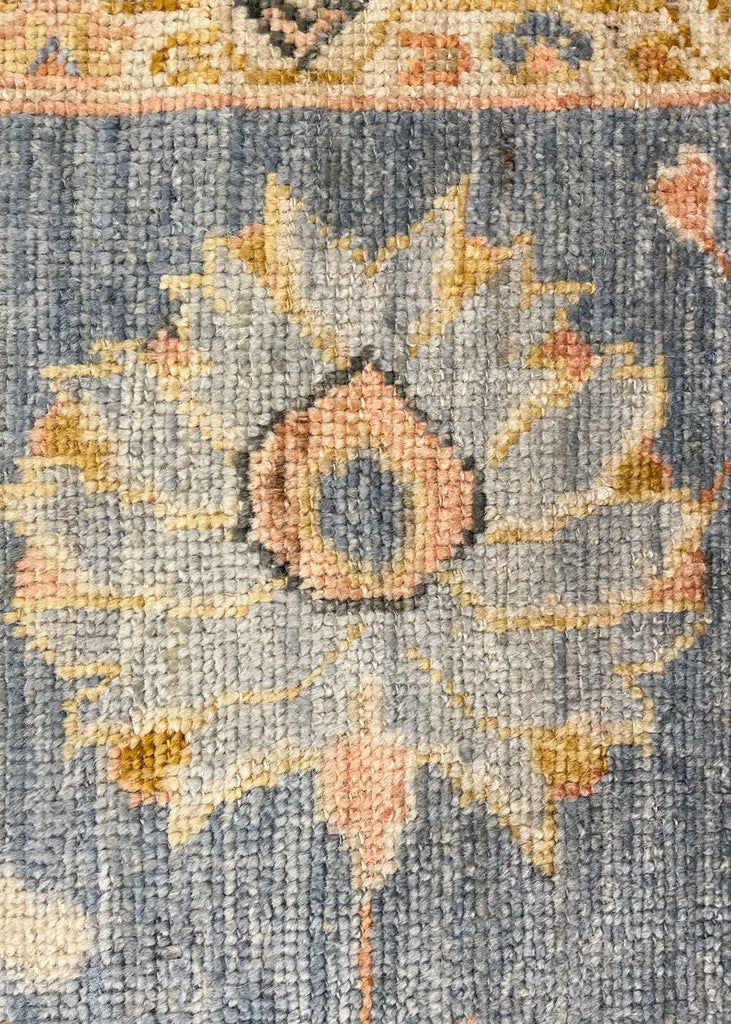 9'2"x11'7" Oushak Hand Knotted