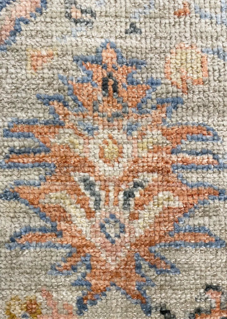 9'2"x11'7" Oushak Hand Knotted