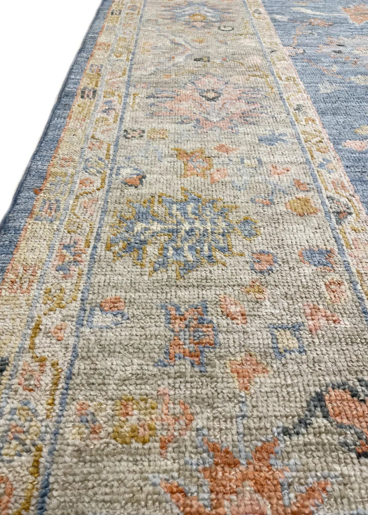 9'2"x11'7" Oushak Hand Knotted