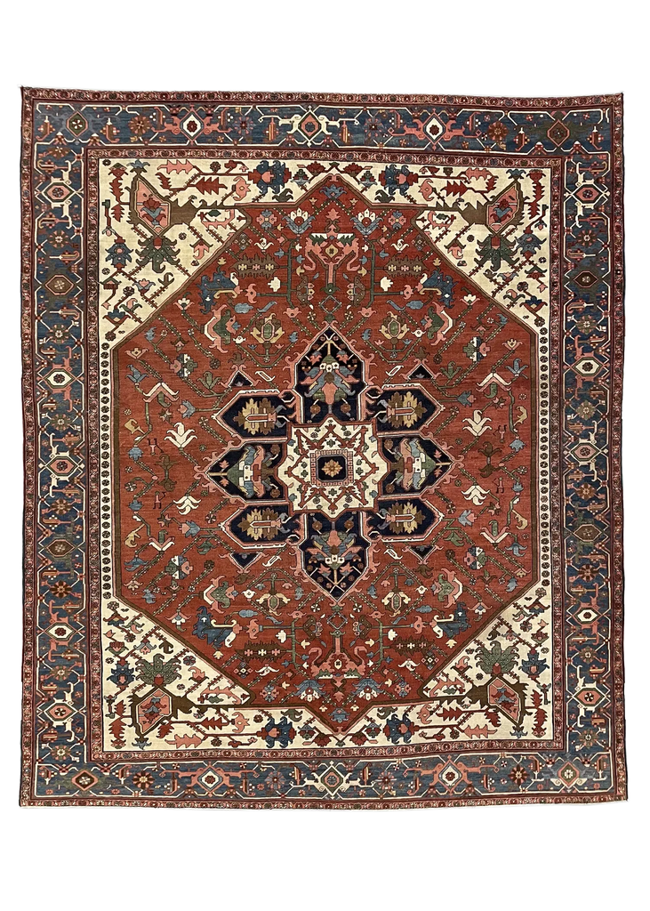 9'2"x11' Serapi Hand Knotted