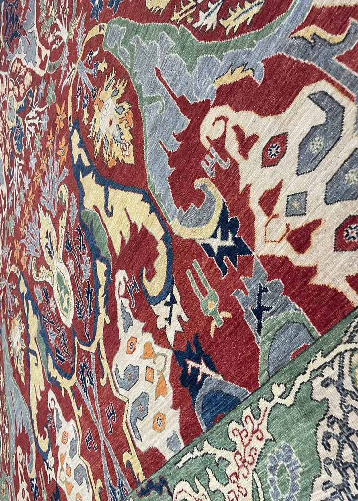 9'2"x12'1" Garus Hand Knotted