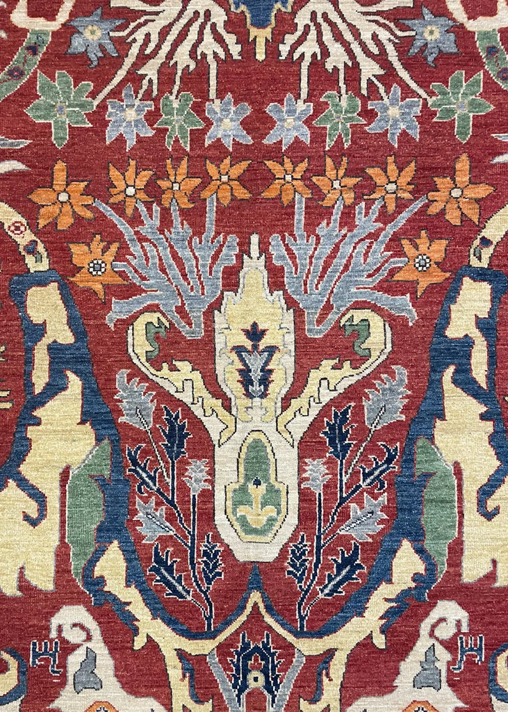 9'2"x12'1" Garus Hand Knotted