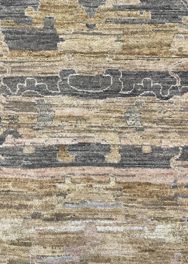 9'2"x12'1" Modern Oushak Hand Knotted