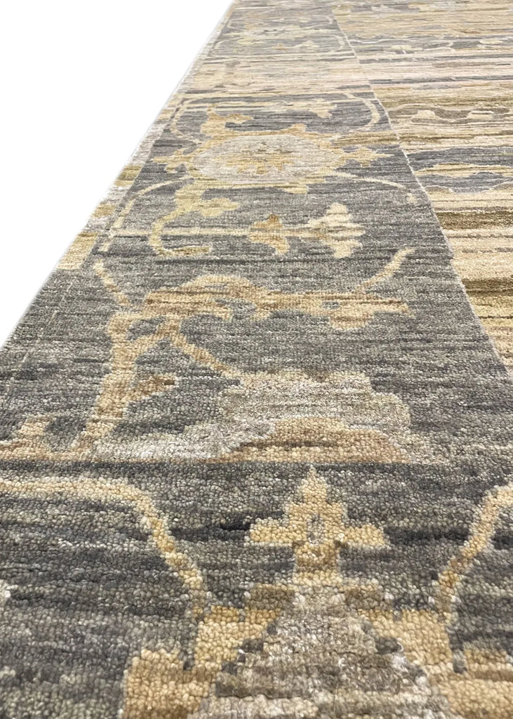 9'2"x12'1" Modern Oushak Hand Knotted