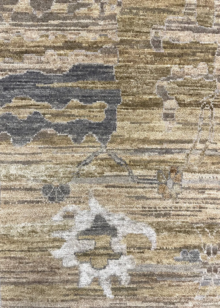 9'2"x12'1" Modern Oushak Hand Knotted