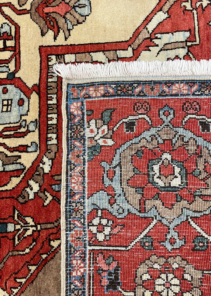 9'2"x12'1" Serapi Hand Knotted