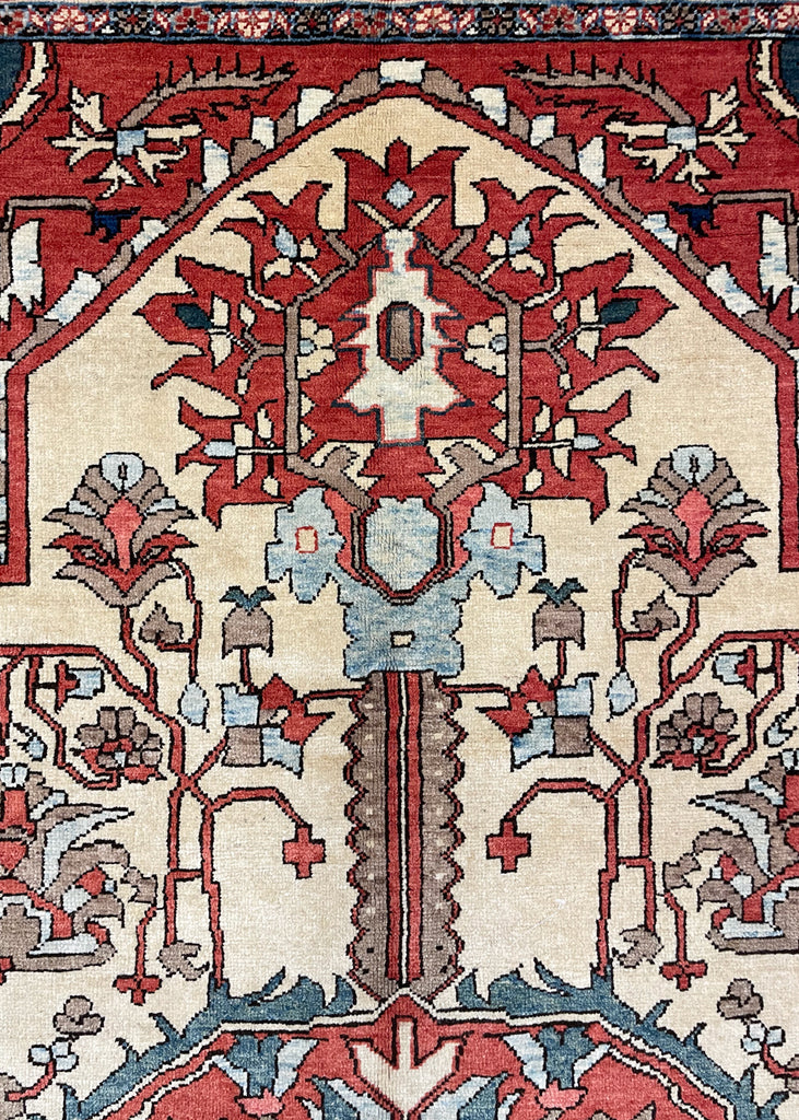 9'2"x12'1" Serapi Hand Knotted