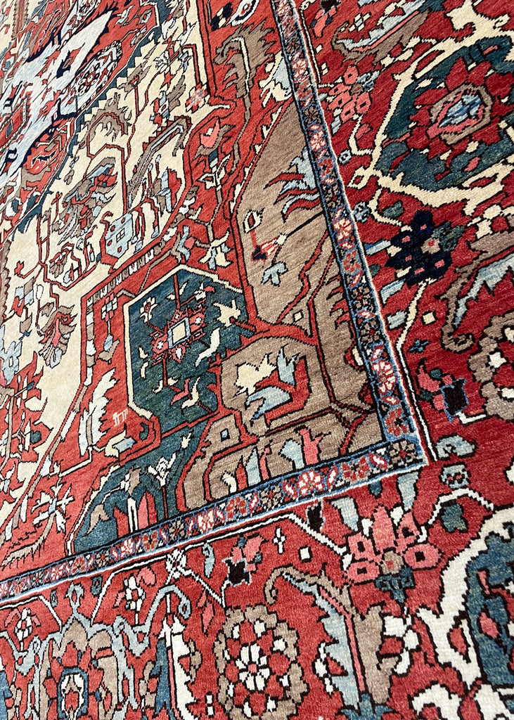 9'2"x12'1" Serapi Hand Knotted