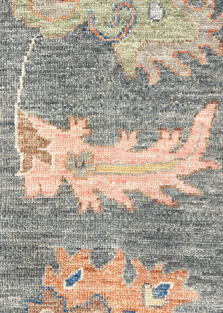 9'2"x12'2" Oushak Hand Knotted