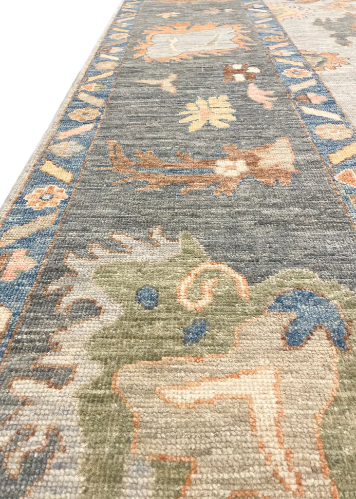 9'2"x12'2" Oushak Hand Knotted
