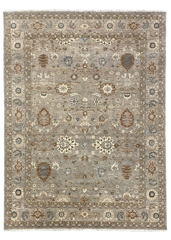 9'2"x12'2' Sultanabad Hand Knotted