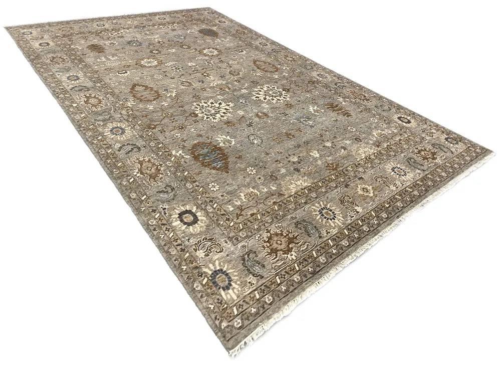 9'2"x12'2' Sultanabad Hand Knotted