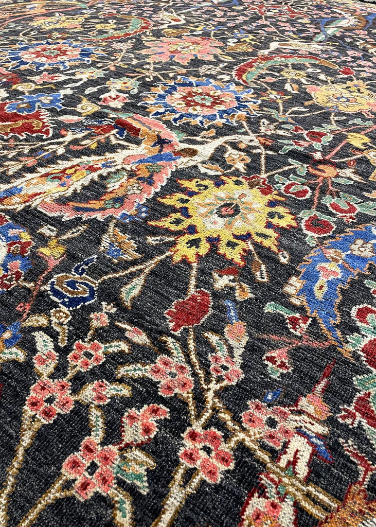 9'2"x12' Burano Kerman Sickle Leaf Safavid Rugs