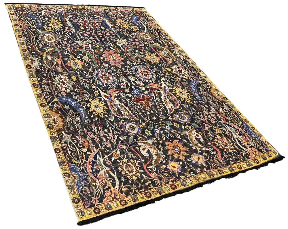 9'2"x12' Burano Kerman Sickle Leaf Safavid Rugs