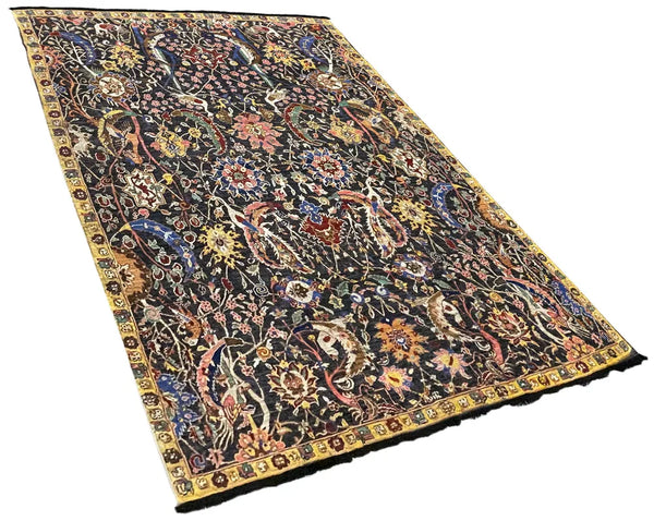 9'2"x12' Burano Kerman Sickle Leaf Safavid Rugs