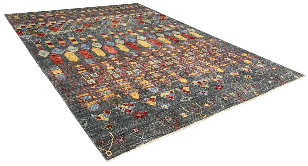 9'2"x12' Gabbeh Hand Knotted