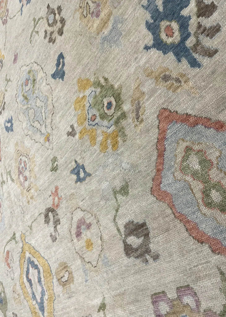 9'2"x12' Izmir Oushak Hand Knotted